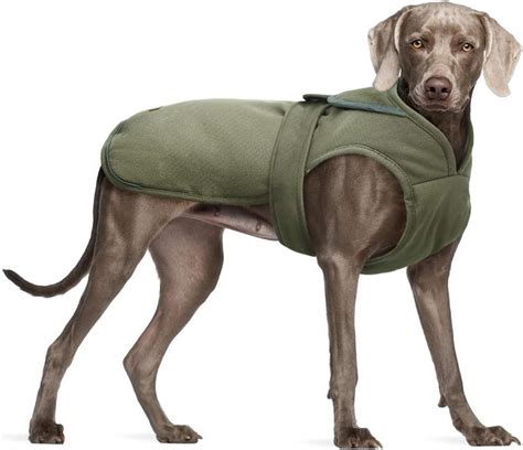 Kuoser Canvas Dog Winter Coat, Warm Dog Jacket Reflective .